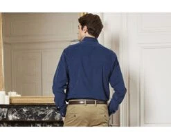 Chemise En Velours Indigo - WAYNE -Boutique Pop Mey Edlich 0123106d wayne indigo 2bis