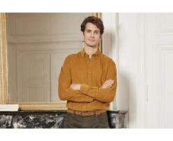Chemise En Velours Caramel - WAYNE