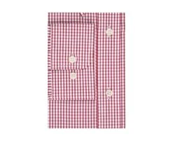 Chemise Coton Blanche Carreaux Rouge - Poche - SCOTT -Boutique Pop Mey Edlich 01234085 scott blanc et rouge 6