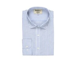 Chemise Coton Et Lin Rayures Bleues Et Blanches - EDIBERT 12 Chemise Coton Et Lin Rayures Bleues Et Blanches - EDIBERT -Boutique Pop Mey Edlich 0127600a edibert bleu et blanc 1