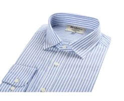 Chemise Coton Et Lin Rayures Bleues Et Blanches - EDIBERT 13 Chemise Coton Et Lin Rayures Bleues Et Blanches - EDIBERT -Boutique Pop Mey Edlich 0127600a edibert bleu et blanc 2