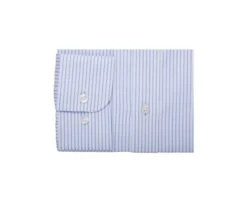 Chemise Homme Blanches à Rayures Bleues Claires - GEOFFROY -Boutique Pop Mey Edlich 01327009 geoffroy bleu clair et blanc 6