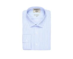 Chemise Blanche à Rayures Bleues - GEOFFROY 12 Chemise Blanche à Rayures Bleues - GEOFFROY -Boutique Pop Mey Edlich 0132705i geoffroy blanc et bleu 1