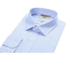 Chemise Blanche à Rayures Bleues - GEOFFROY 13 Chemise Blanche à Rayures Bleues - GEOFFROY -Boutique Pop Mey Edlich 0132705i geoffroy blanc et bleu 5