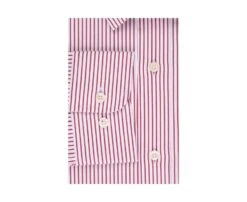 Chemise Blanche à Rayures Rouges - GEOFFROY -Boutique Pop Mey Edlich 01327085 geoffroy blanc et rouge 6
