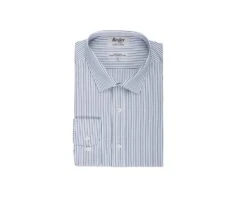 Chemise Homme Blanches à Rayures Vertes Foncées - GEOFFROY -Boutique Pop Mey Edlich 013270by geoffroy blanc et vert fonce 4
