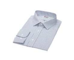 Chemise Homme Blanches à Rayures Vertes Foncées - GEOFFROY -Boutique Pop Mey Edlich 013270by geoffroy blanc et vert fonce 5