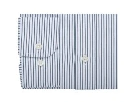 Chemise Homme Blanches à Rayures Vertes Foncées - GEOFFROY -Boutique Pop Mey Edlich 013270by geoffroy blanc et vert fonce 6