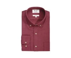 Chemise Flanelle Rouge Bordeaux - Poche Poitrine - ALEXANDER -Boutique Pop Mey Edlich 013330dh alexander rouge bordeaux 4