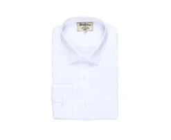 Chemise Blanche En Coton - Col Français - NORBERTIN -Boutique Pop Mey Edlich 01337004 norbertin blanc 1