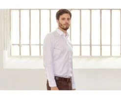 Chemise Blanche En Coton - Col Français - NORBERTIN -Boutique Pop Mey Edlich 01337004 norbertin blanc 3bis