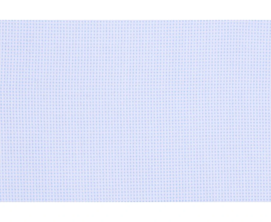 Chemise Coton Bleue Claire - Col Italien - ANGELO 9 Chemise Coton Bleue Claire - Col Italien - ANGELO – Image 7