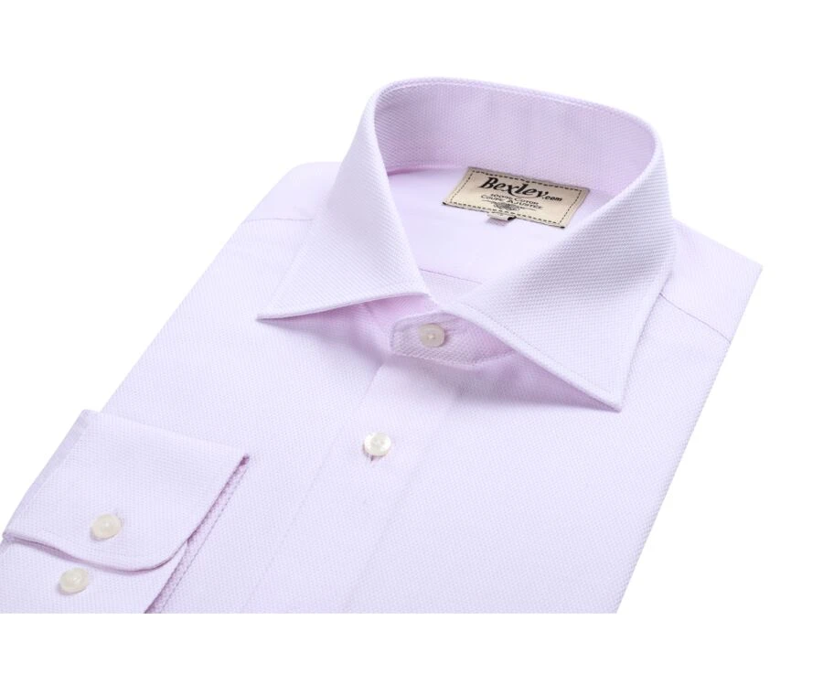 Chemise Oxford Rose - Col Italien - ERNESTO 7 Chemise Oxford Rose - Col Italien - ERNESTO – Image 5