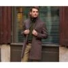 Manteau Homme Laine Cachemire Hiver Chocolat - HONORÉ II -Boutique Pop Mey Edlich 0135000i honore ii chocolat 1