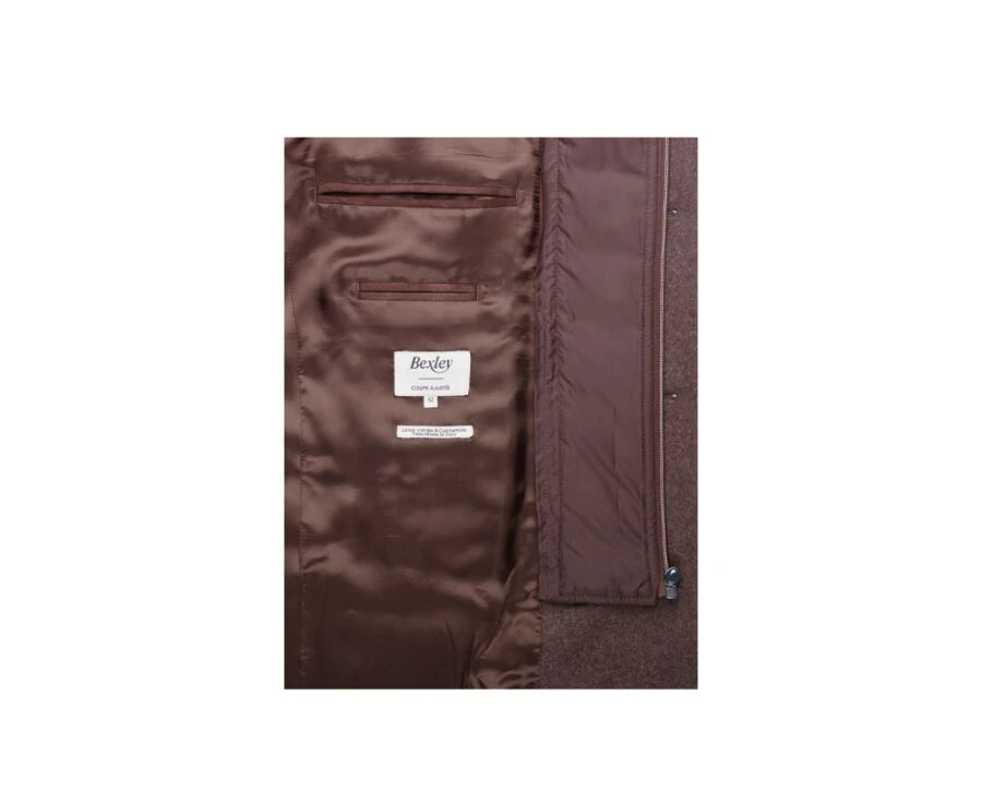 Manteau Homme Laine Cachemire Hiver Chocolat - HONORÉ II 6 Manteau Homme Laine Cachemire Hiver Chocolat - HONORÉ II – Image 4