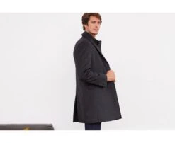 Manteau Homme Laine Cachemire Hiver Gris Anthracite - HONORÉ II -Boutique Pop Mey Edlich 0135001c honoreii gris anthracite 3bis