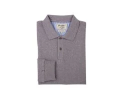 Polo Manches Longues Homme Taupe Chiné - ANDY II ML -Boutique Pop Mey Edlich 0136501p andyii ml taupe chine 6