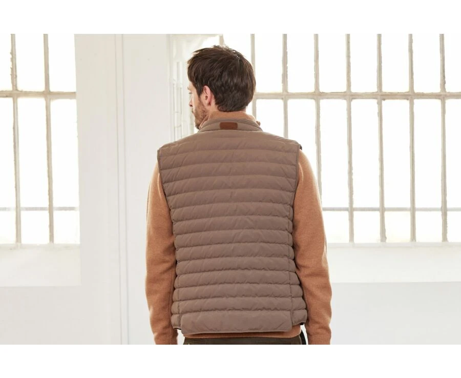 Doudoune Sans Manches Homme Marron Clair - NIELS II 3 Doudoune Sans Manches Homme Marron Clair - NIELS II – Image 2