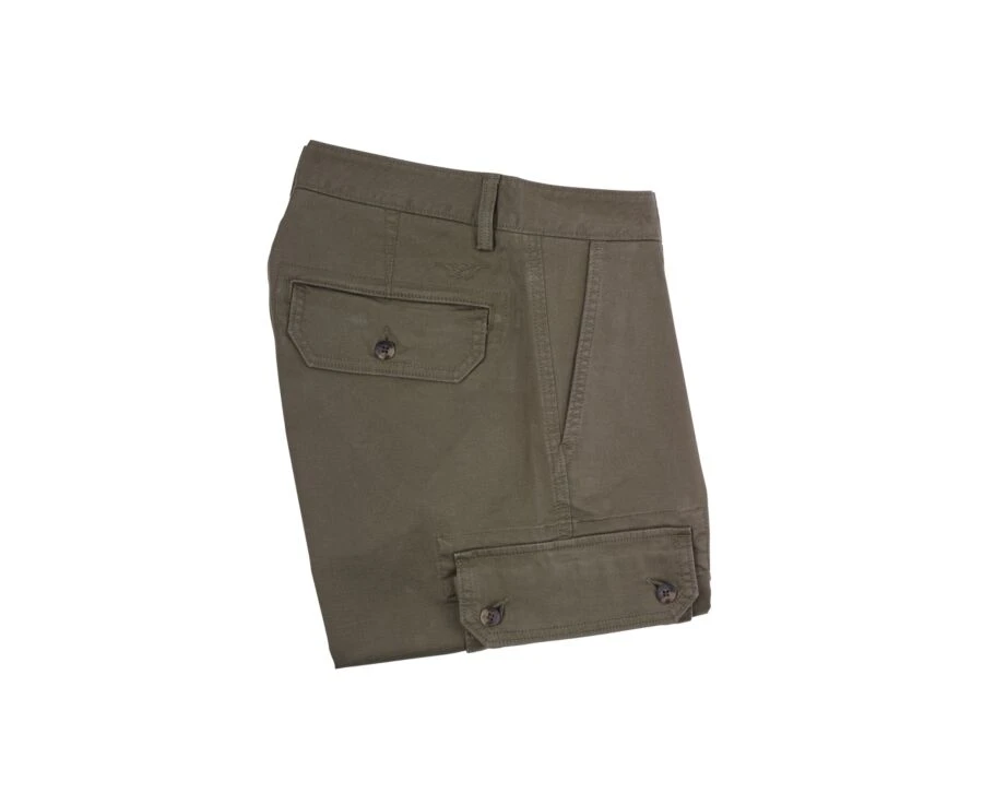 Bermuda Cargo Homme Olive Foncé - CORBEN II 7 Bermuda Cargo Homme Olive Foncé - CORBEN II – Image 5