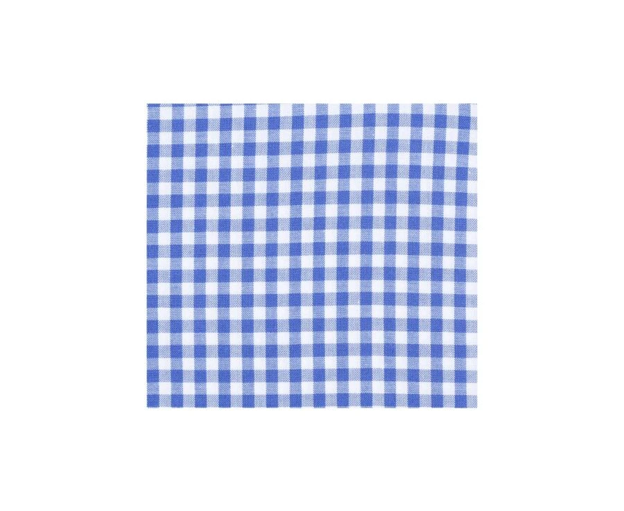 Chemise Coton Blanc à Carreaux Bleus Clairs Et Blancs - RUGGERO 9 Chemise Coton Blanc à Carreaux Bleus Clairs Et Blancs - RUGGERO – Image 7