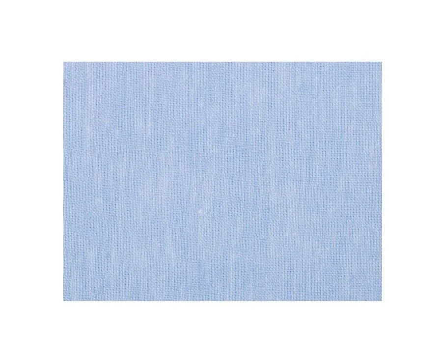 Chemise Coton Lin Chambray Bleu Clair - ELIBERT 9 Chemise Coton Lin Chambray Bleu Clair - ELIBERT – Image 7
