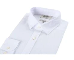 Chemise Coton Lin Blanche Unie - SILBERT -Boutique Pop Mey Edlich 01401004 silbert blanc 2