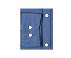 Chemise Coton Lin Indigo Unie - SILBERT -Boutique Pop Mey Edlich 0140106d silbert indigo 6
