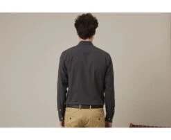 Chemise Coton Lin Charbon - SILBERT 10 Chemise Coton Lin Charbon - SILBERT -Boutique Pop Mey Edlich 01401093 silbert charbon 2