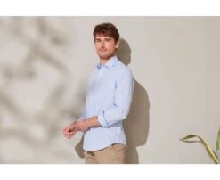 Chemise Coton Lin Chambray Bleu - SILBERT -Boutique Pop Mey Edlich 014010b7 silbert chambray bleu 3