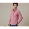 Chemise Coton Lin Chambray Rouge - SILBERT -Boutique Pop Mey Edlich 014010cu silbert chambray rouge 1