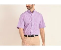 Chemise Coton Rose Bleu Et Blanc - Poche Poitrine - CULLEN MC