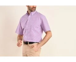 Chemise Coton Rose Bleu Et Blanc - Poche Poitrine - CULLEN MC -Boutique Pop Mey Edlich 014150a5 cullen mc rose bleu et blanc 5