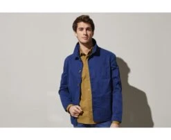 Veste Coton Homme Bleu Indigo - FÉLICIEN