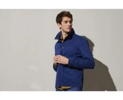 Veste Coton Homme Bleu Indigo - FÉLICIEN -Boutique Pop Mey Edlich 0142004y felicien bleu indigo 3 1