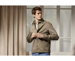Veste Coton Homme Taupe Foncé II - FÉLICIEN -Boutique Pop Mey Edlich 01420097 felicien taupe fonce ii 3 1