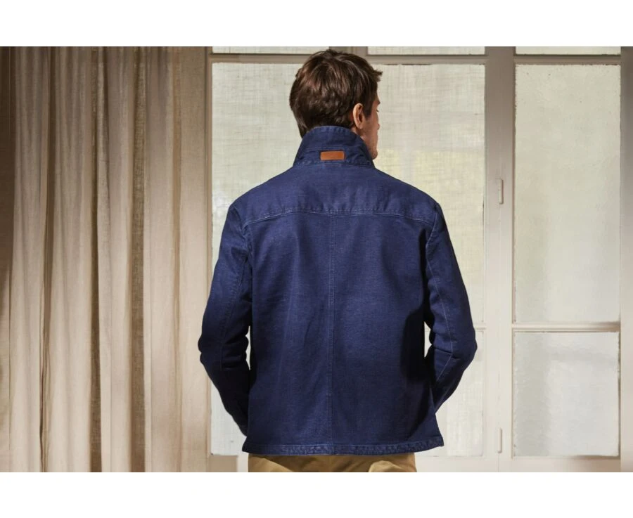 Veste En Jean Homme Indigo Brut - FÉLICIEN 4 Veste En Jean Homme Indigo Brut - FÉLICIEN – Image 2