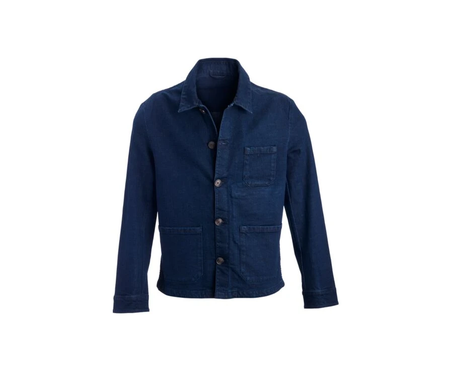 Veste En Jean Homme Indigo Brut - FÉLICIEN 6 Veste En Jean Homme Indigo Brut - FÉLICIEN – Image 4
