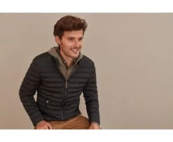 Doudoune Hiver Homme Légère Charbon - SVEN III