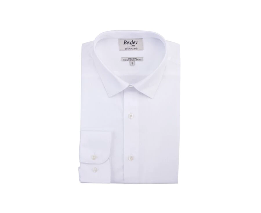 Chemise Blanche Coton Twill - CAUBERT 6 Chemise Blanche Coton Twill - CAUBERT – Image 4
