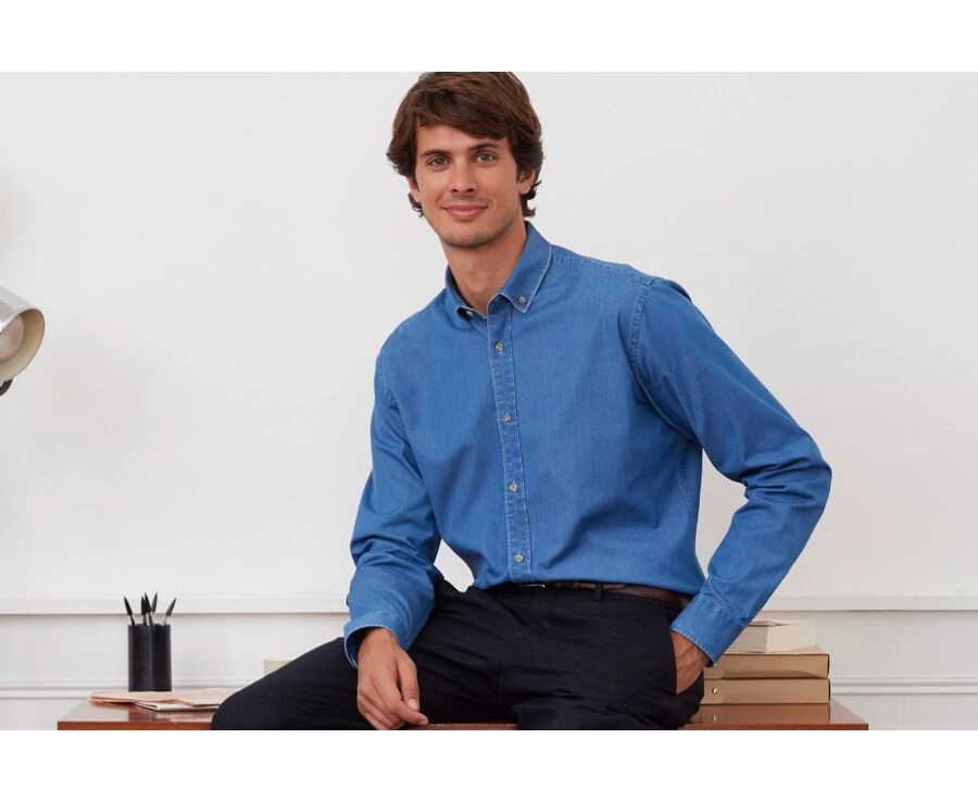 Chemise Jean Denim- CAMERON 3 Chemise Jean Denim- CAMERON