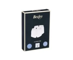 Boîte De 2 Caleçons Homme Uni Bleu/ Rayé Bleu Océan Et Blanc - ELON -Boutique Pop Mey Edlich 014510ah elon assortiment couleur 1 7