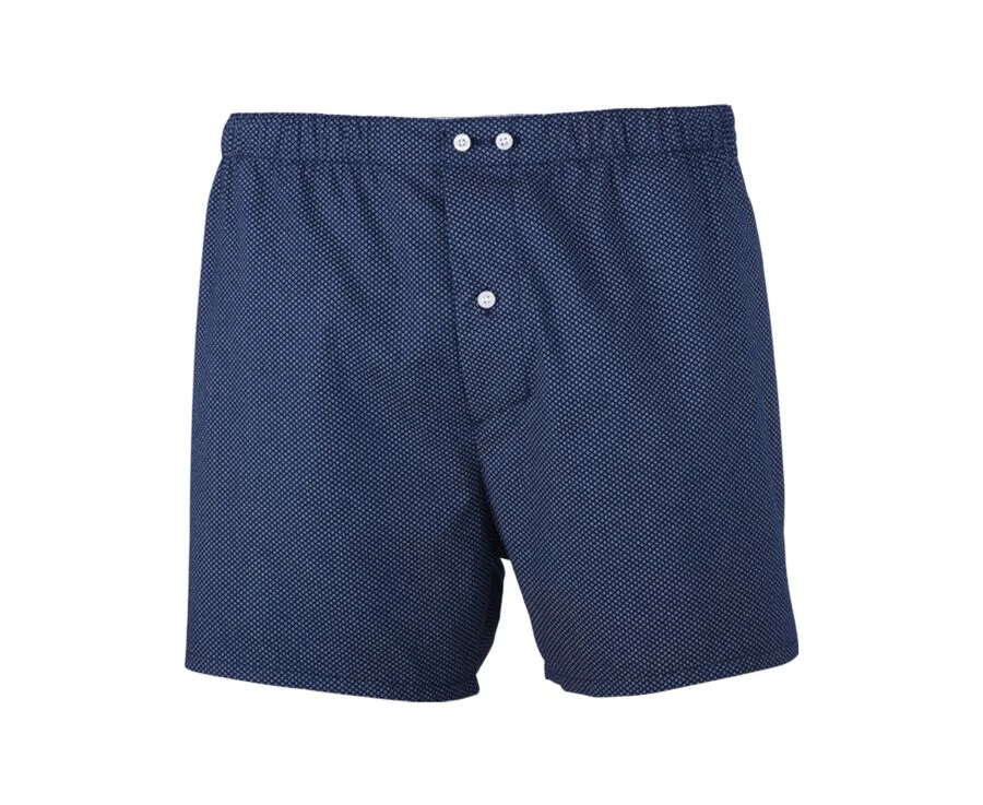 Boîte De 2 Caleçons Homme Uni Blanc Et Imprimé Navy Et Beige - ELON 7 Boîte De 2 Caleçons Homme Uni Blanc Et Imprimé Navy Et Beige - ELON – Image 5