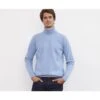 Pull Laine Col Roulé Homme Bleu Chiné - EMERSTON -Boutique Pop Mey Edlich 0145701s emerston bleu chine 1