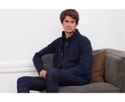 Gilet Boutonné Homme Bleu Marine - KANNY -Boutique Pop Mey Edlich 0146106t kanny bleu marine 3 1