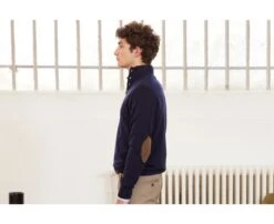 Pull Col Montant Homme Laine Navy - KILTAN -Boutique Pop Mey Edlich 0146200w kiltan navy 2bis