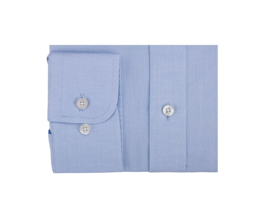 Chemise Oxford Unie Bleu Ciel - CLAUDION 8 Chemise Oxford Unie Bleu Ciel - CLAUDION – Image 6