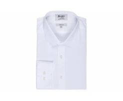 Chemise Blanche Twill Chevrons Homme- CAMÉLIEN -Boutique Pop Mey Edlich 01479004 camelien blanc 4 bis