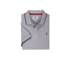 Polo Homme Gris Chiné Et Navy - ADNEY -Boutique Pop Mey Edlich 01510077 adney gris chine et navy 4 bis