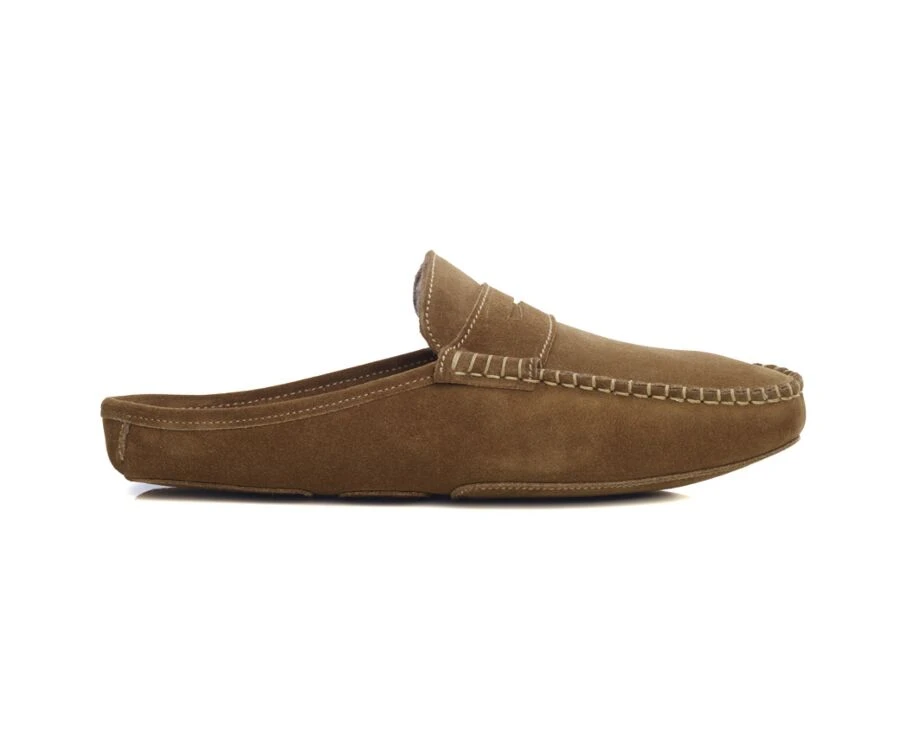 Chaussons Ouverts Homme Velours Chamois 3 Chaussons Ouverts Homme Velours Chamois