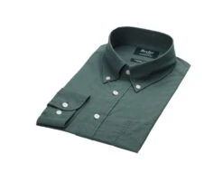 Chemise Manches Longues Coton Et Lin Vert Foncé - COLTEN -Boutique Pop Mey Edlich 01517059 colten vert fonce 5